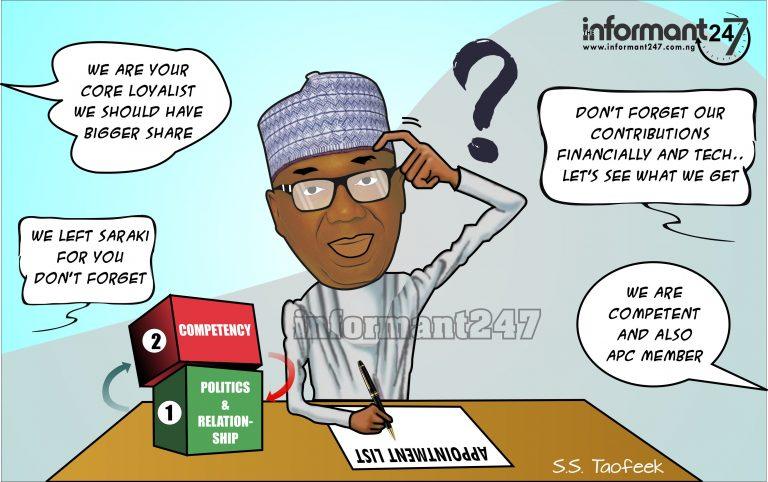 Politics of appointment and the Kwara APC’s headache, what will AA do?