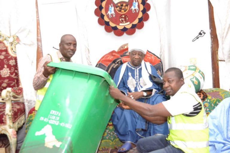 Kwara Environmental Task Force presents waste bin to Emir, charges populace on cleanliness
