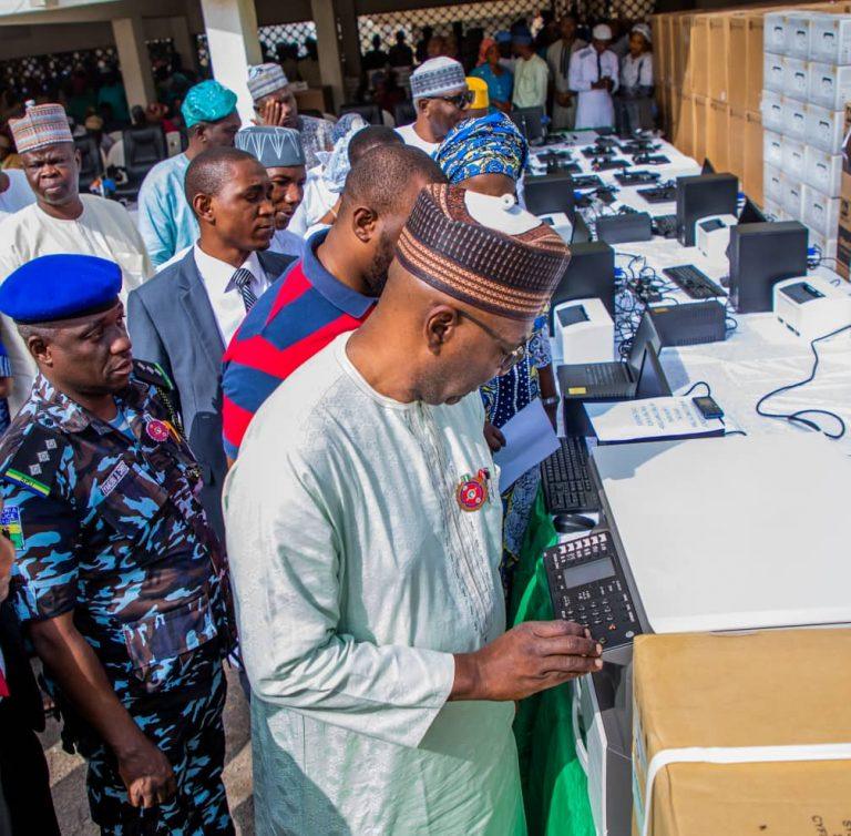 Gov. AbdulRazaq distributes computers to civil servants, sues for innovation