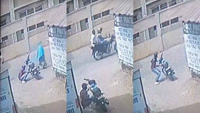 CCTV footage exposes Okada operator who stole generator battery in Ilorin (VIDEO)
