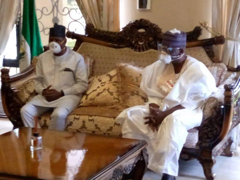 PHOTOS: Bolarinwa, Gov AbdulRazaq meet
