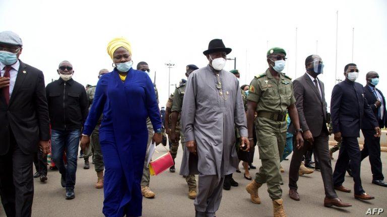 Jonathan, other West African envoys arrive in Mali after coup