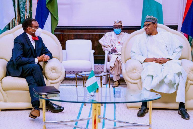 AfDB president, Adesina visits Buhari