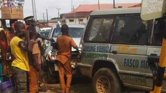 Man cheats death in Ilorin auto-crash