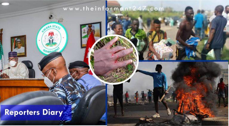 Looting in Ilorin, CACOVID, Nigerian Customs Service, Kwara Police, Kwara Government, Governor AbdulRahman AbdulRazaq, The Informant247, Looting, Ilorin, Police