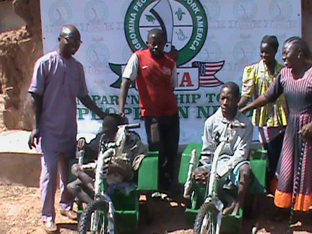 IPNA supports family living with disability in Kwara community with mobility equipment