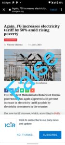Fact Check electricity tariff by over 50% is false