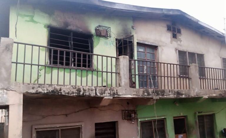 ‘electrical power surge’, fire destroys building in Ilorin