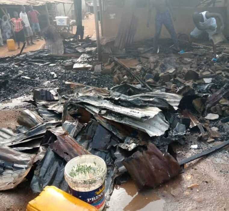 Fire razes 30 Shops in Kwara Market