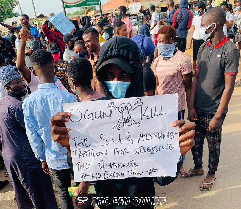 KWASU students protest fee hike