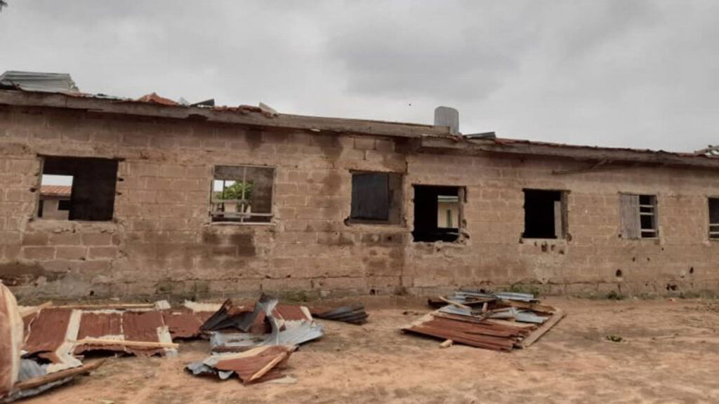 Downpour destroys school building in Ilorin
