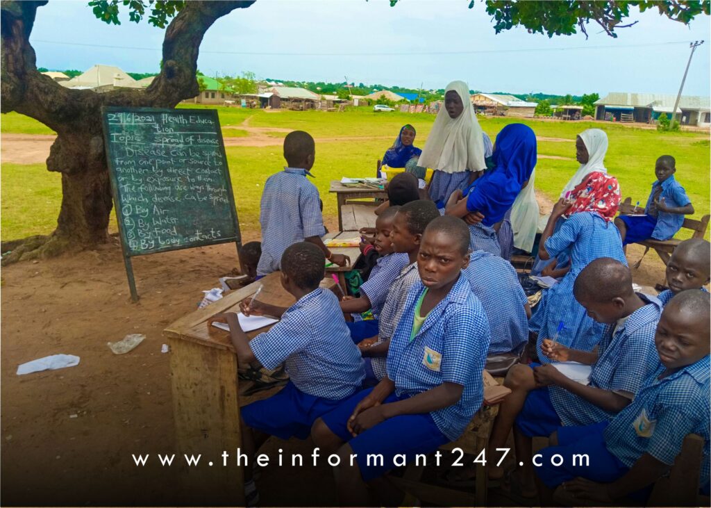 Inside Kwara primary school where classes hold under trees