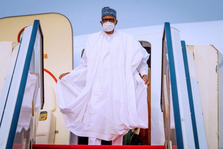 President Buhari returns to Abuja after UK trip