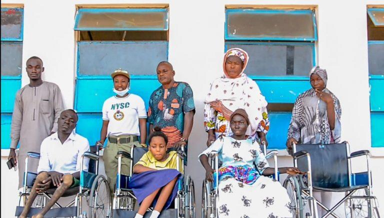 Corps member donates wheelchairs to disabled students in Kwara