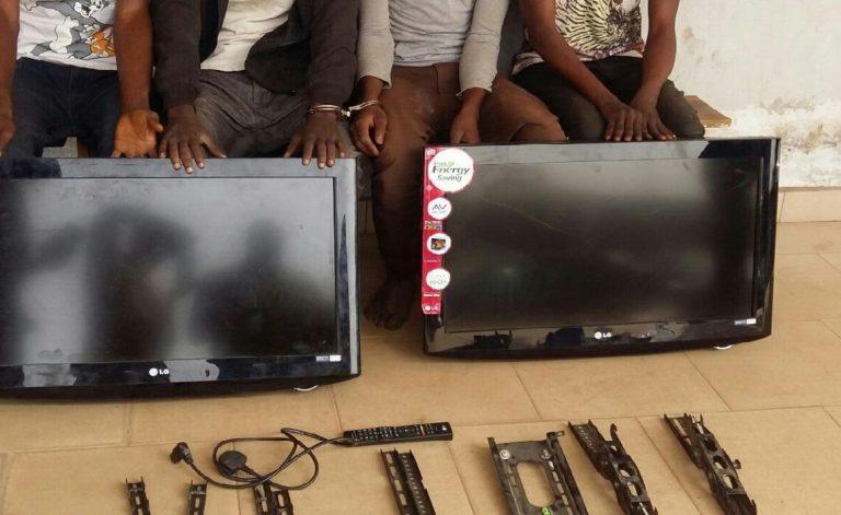 18-yr-old arrested for allegedly stealing 2 Plasma TVs in Ilorin