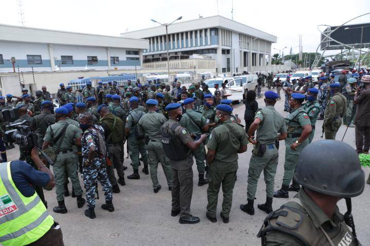 Land, sea, air covered as security operatives man Anambra ahead of election