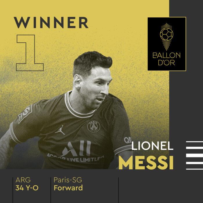BREAKING: Messi wins 7th Ballon D’or