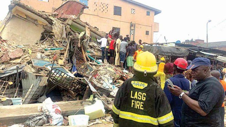 Another Lagos building collapses, 4 dead, 5 rescued