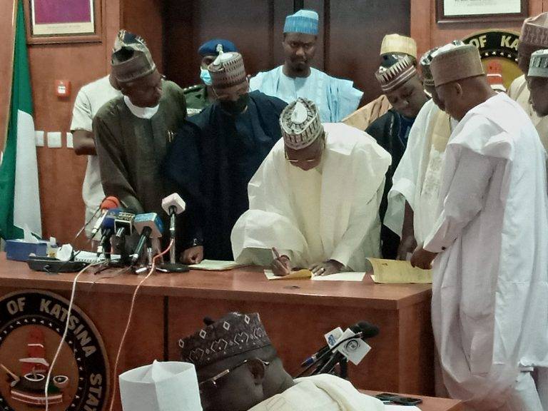Kastina gov signs 2022 budget of N323bn The Informant247