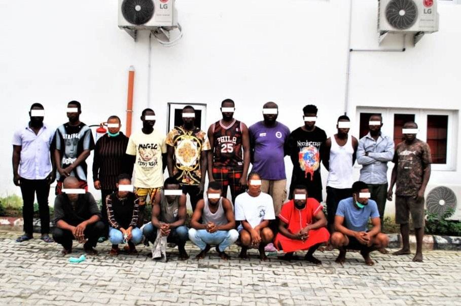 EFCC nabs 18 suspected illegal oil bunkerers in Port Harcourt The Informant247