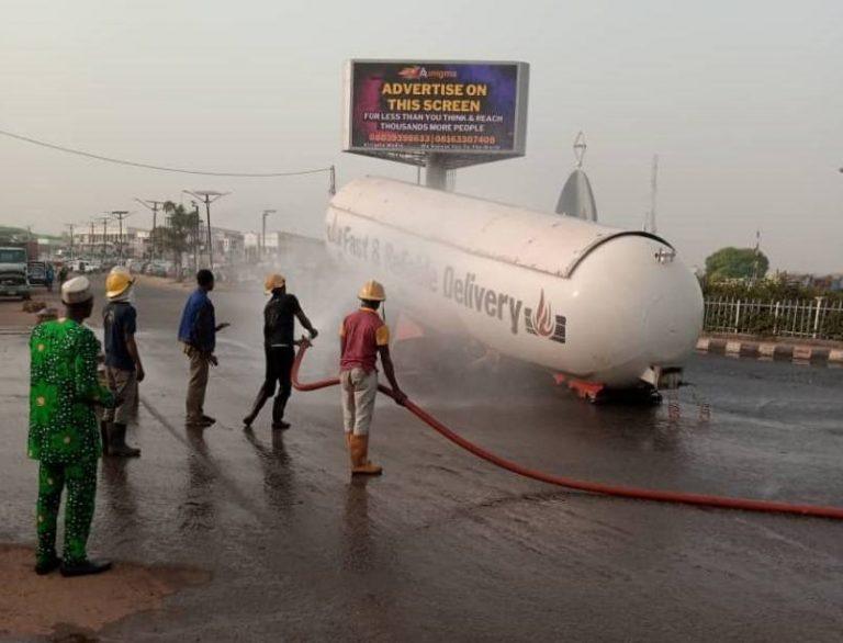 Firemen prevent inferno as gas tanker falls in Ilorin The Informant247
