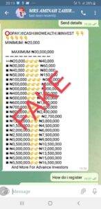 Fact Check – Screenshot of Sadiya Farouq asking public to pay and get bumper returns, is not authentic The Informant247