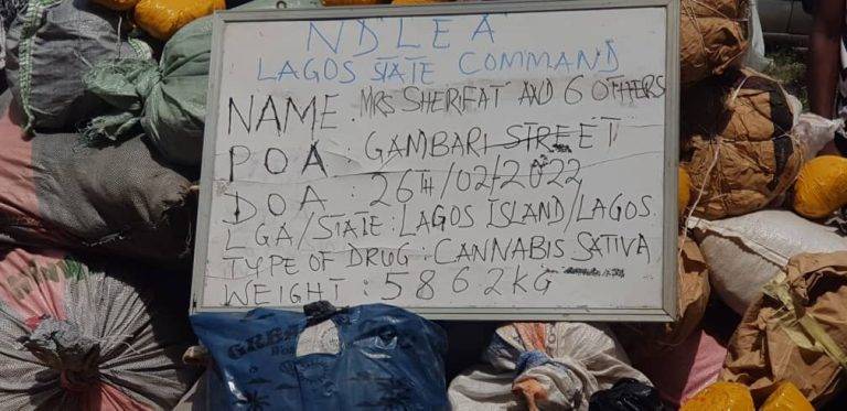 NDLEA arrests drug kingpin, 6 others, recovers 5,862kg drugs in Lagos The Informant247