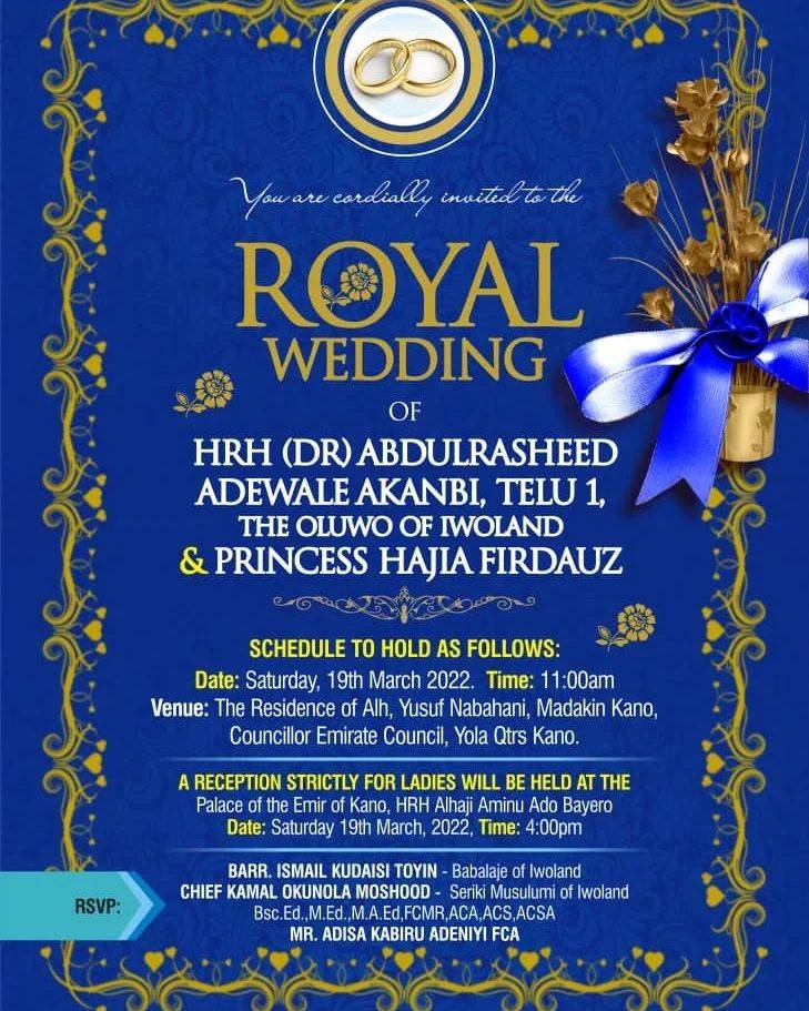 Oluwo of Iwo sets to marry Kano Princess The Informant247