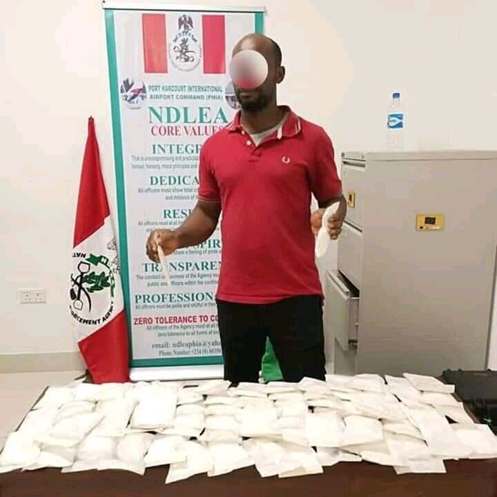 NDLEA arrest man with 73 sachets of 8.15kg cocaine in Port-Harcourt The Informant247