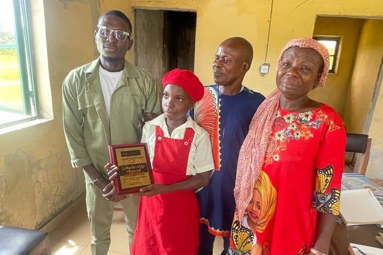 Corps member donates 10 month allowance as scholarship to student 1