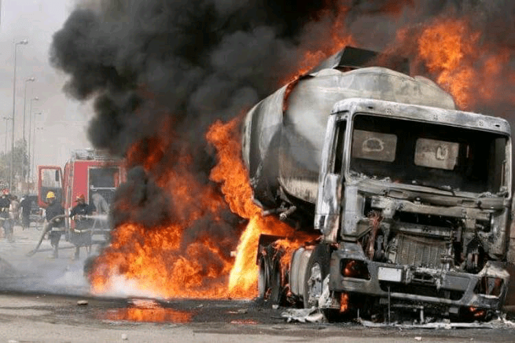 Bandits set petrol tanker on fire attack other vehicles in Zamfara