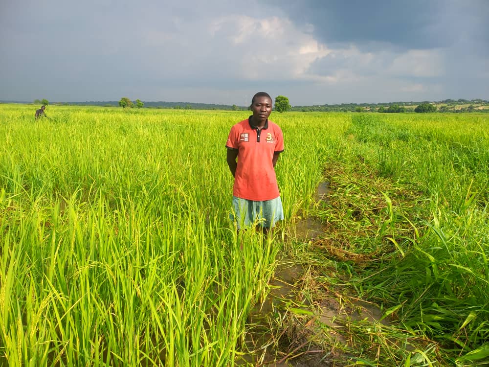 Umar Abdullahi in his farm