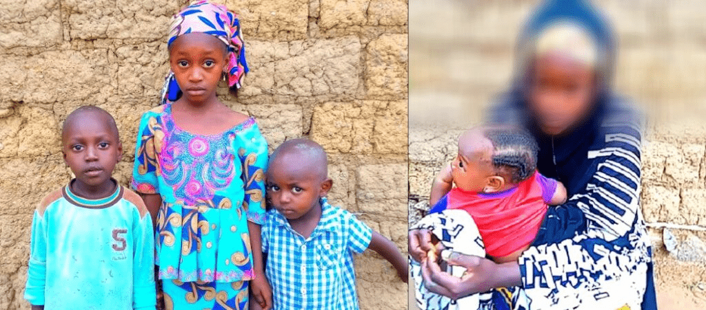 Wife and kids of late Isah