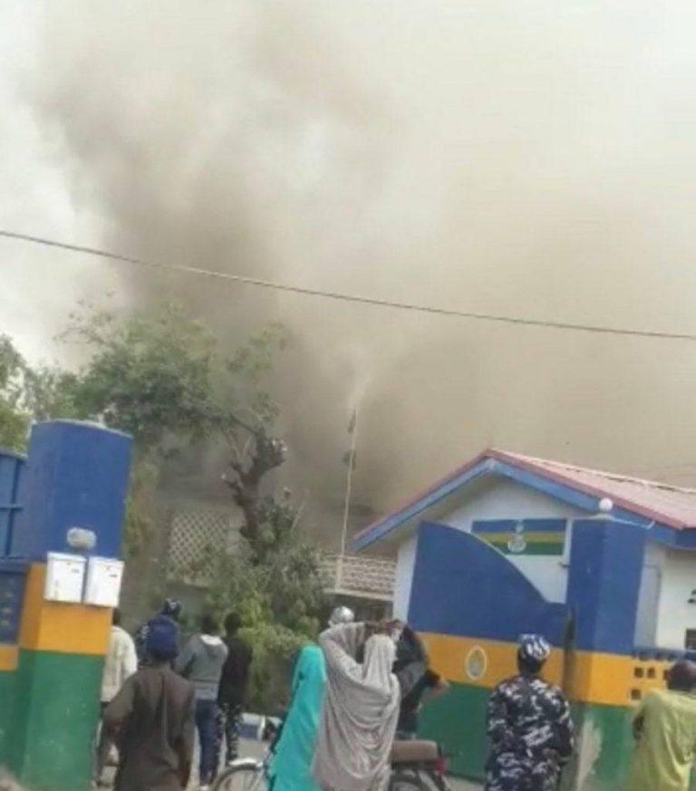 Fire at Kano Police Headquarters 901x1024 1
