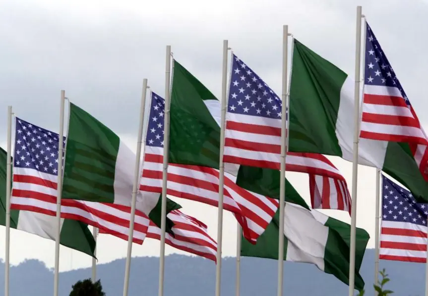 NigeriaUS flags