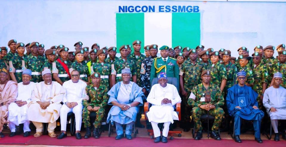 Tinubu visits Nigerian troops in Bissau