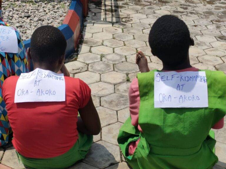 Two girls arrested for self kidnapping