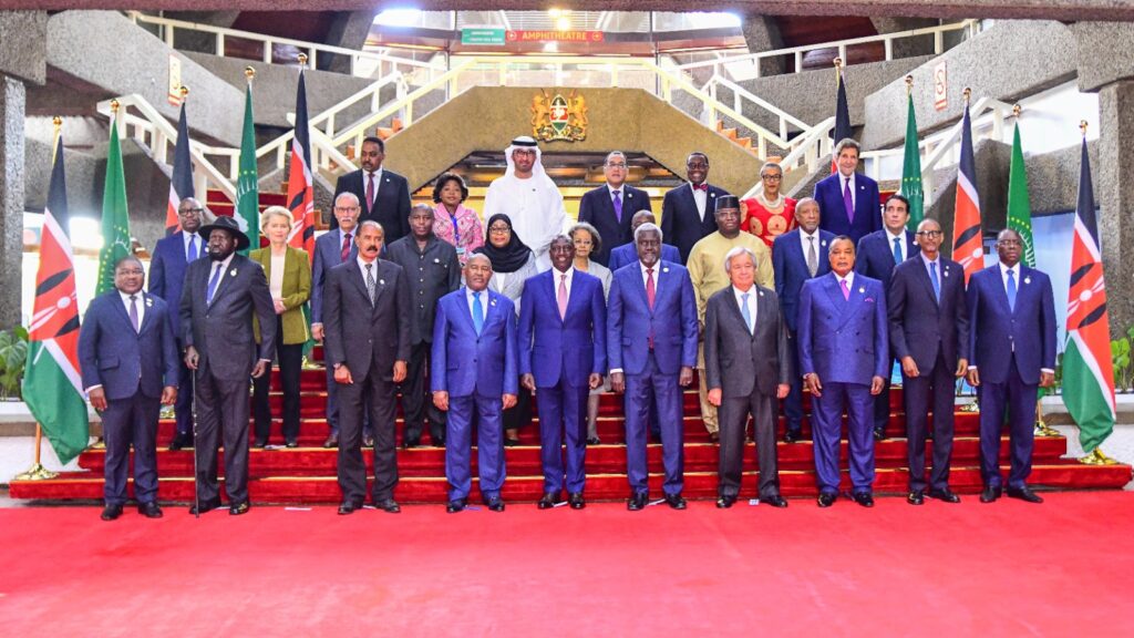 African leaders at the Presidential Day Programme at the Africa Climate Summit 1