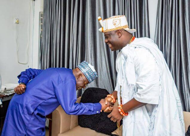 Ooni of Ife and President Bola Ahmed Tinubu