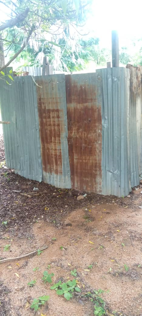 Pit toilet at Lankavir