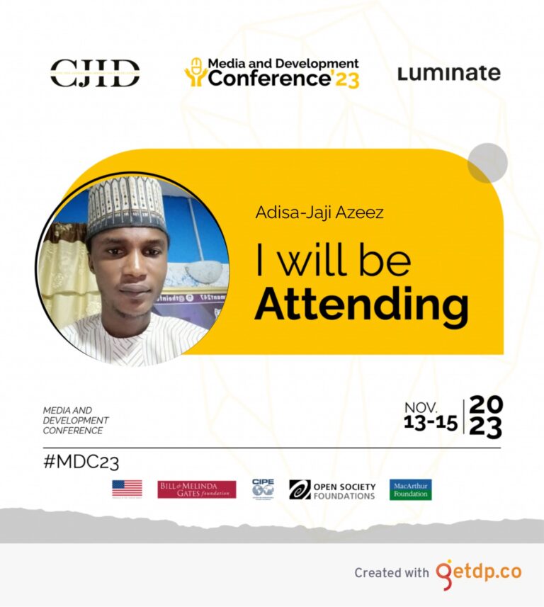 the media and development conference 2023 adisa jaji azeez