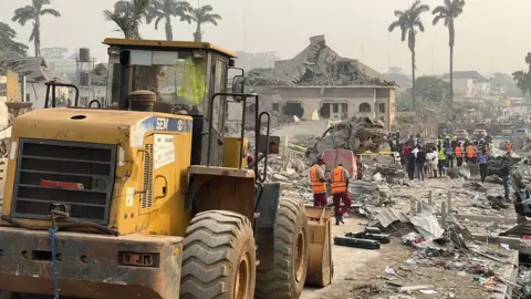 Scene of the Ibadan explosion