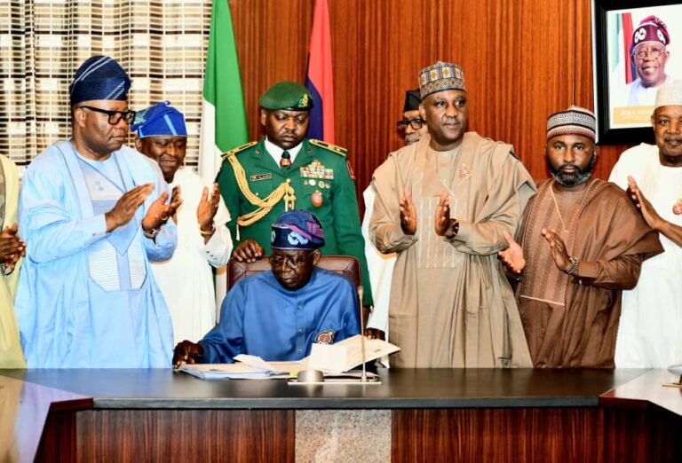 Tinubu signs 2024 budget 6