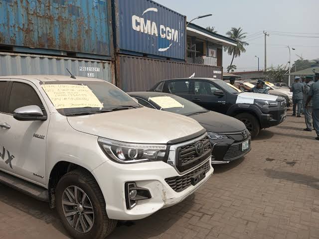 Customs' auctioned cars