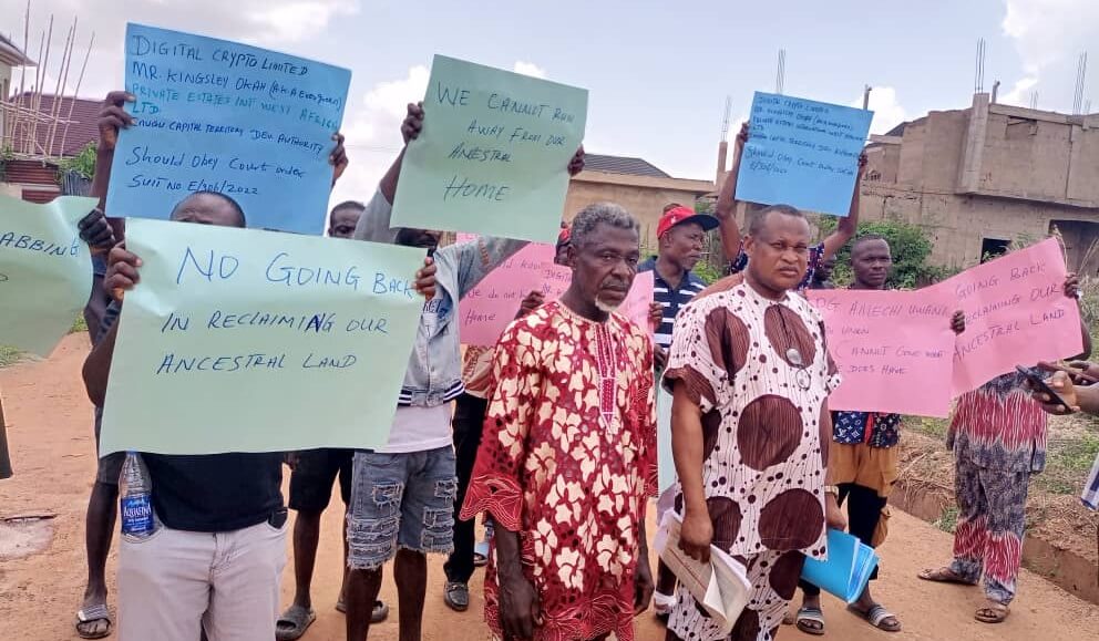 Natives protest alleged forceful takeover of their land in Enugu 1