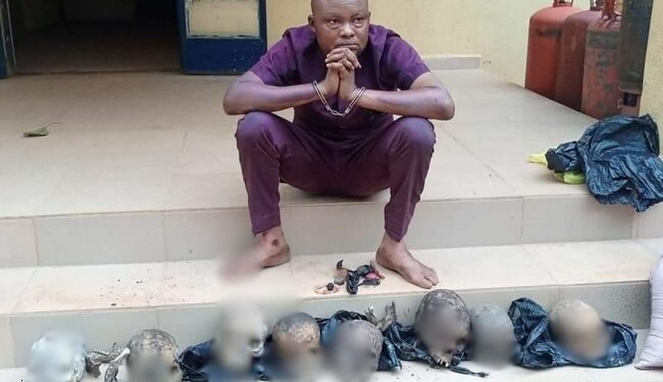 Man caught with human skulls (1)