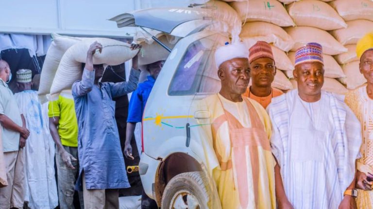 Again, 8,000 constituents to benefit as Saliu Mustapha begins distribution of assorted food items