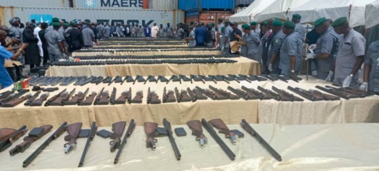 Nine containers carrying arms worth N13.9bn intercepted in Rivers