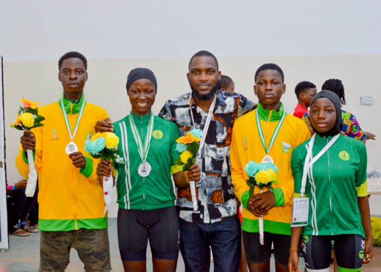 NYG24:Team Kwara gets 3 Silver,1 Bronze medals in Cycling events