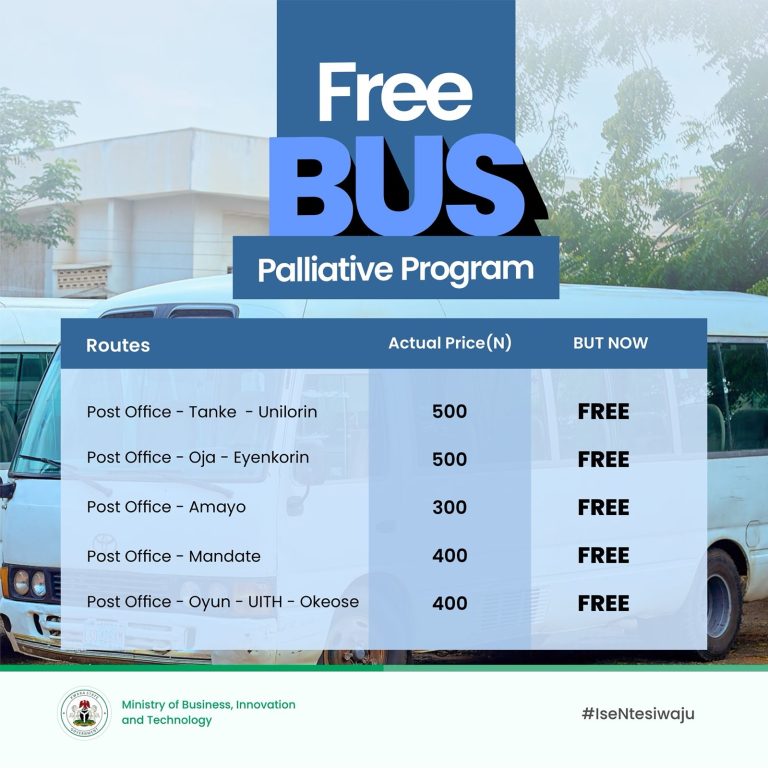 Kwara Gov AbdulRazaq reintroduces free transport palliative to ease economic hardship